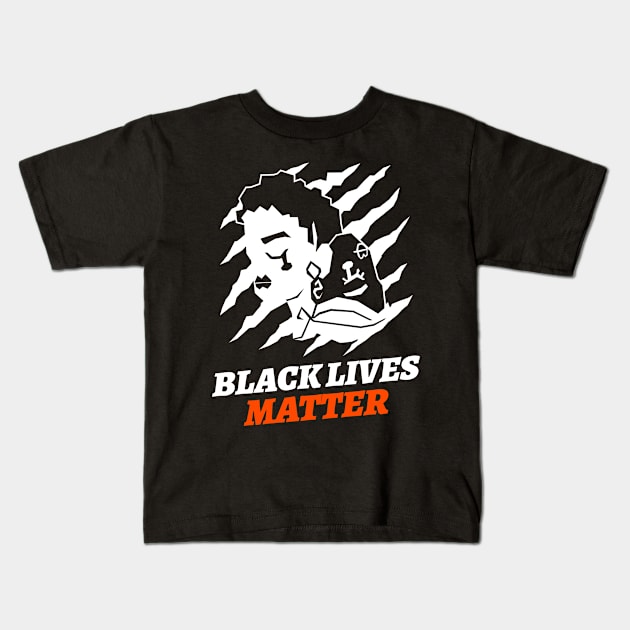 Black Lives Matter Kids T-Shirt by Plush Tee